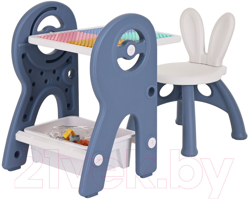 Комплект мебели с детским столом Pituso С конструктором / UN-ZY03 1