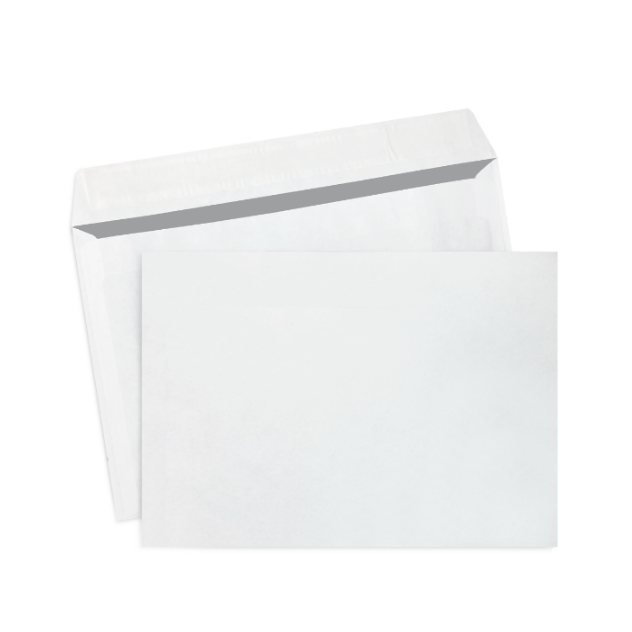 КОНВЕРТЫ бумажные C6 114х162мм (без печати, отр.лента, 80гр) (50шт/уп)