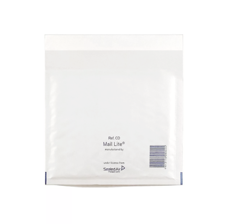 КРАФТ ПАКЕТ (180х160мм) Mail Lite CD с воздушной подушкой, White