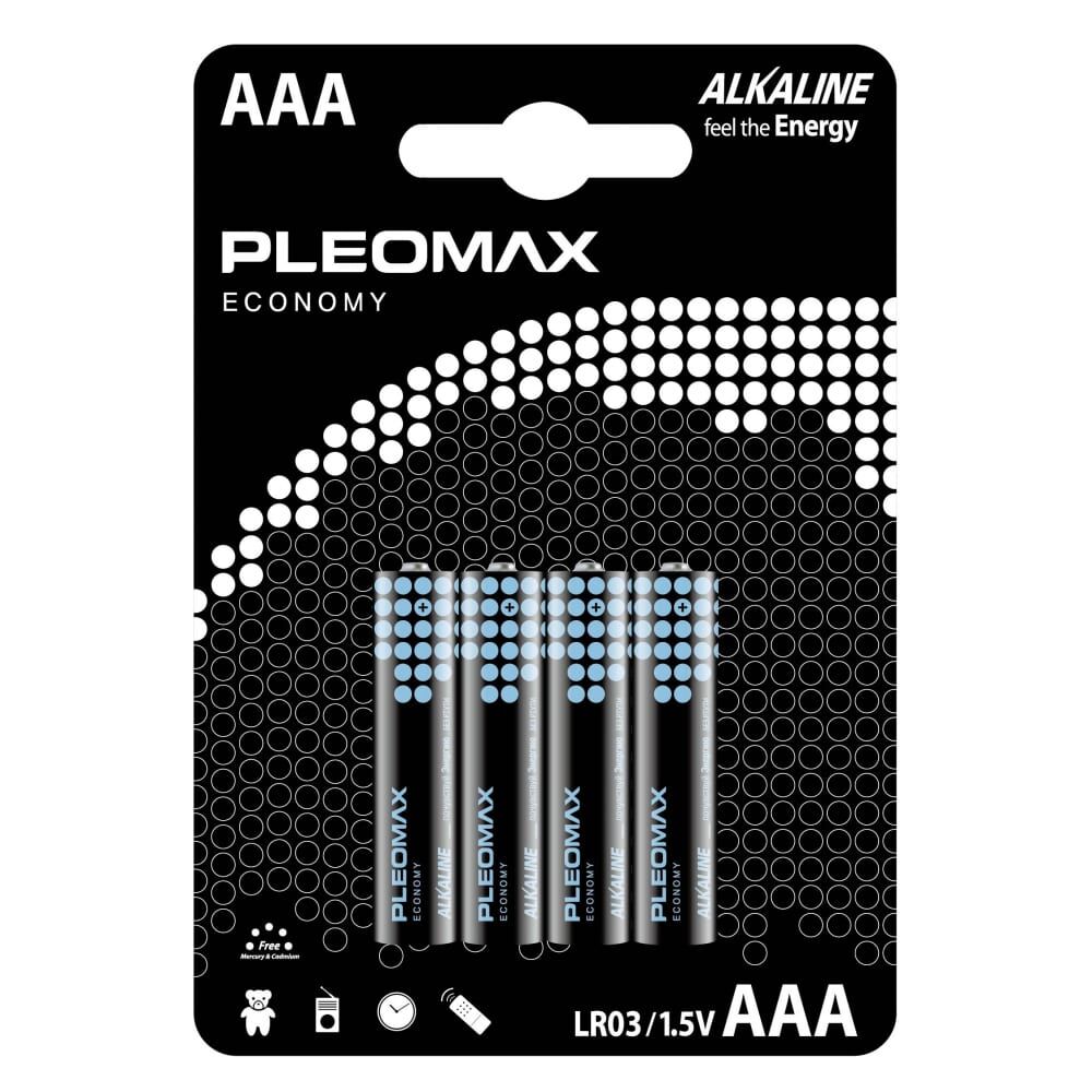 Батарейки Pleomax LR034BL Economy