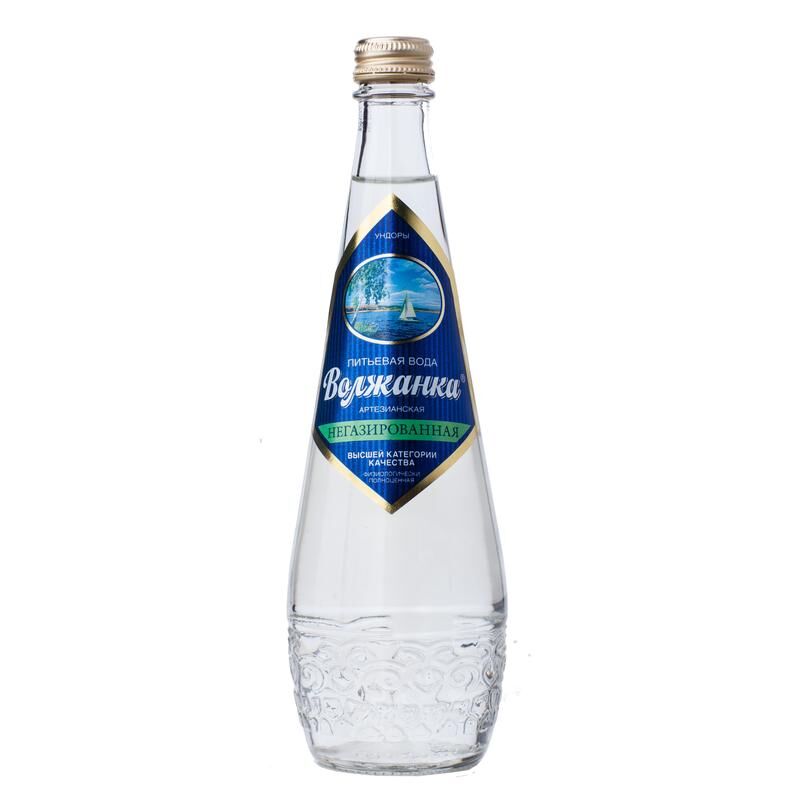 Вода питьевая Волжанка негазированная 0.5 л (15 штук в упаковке)