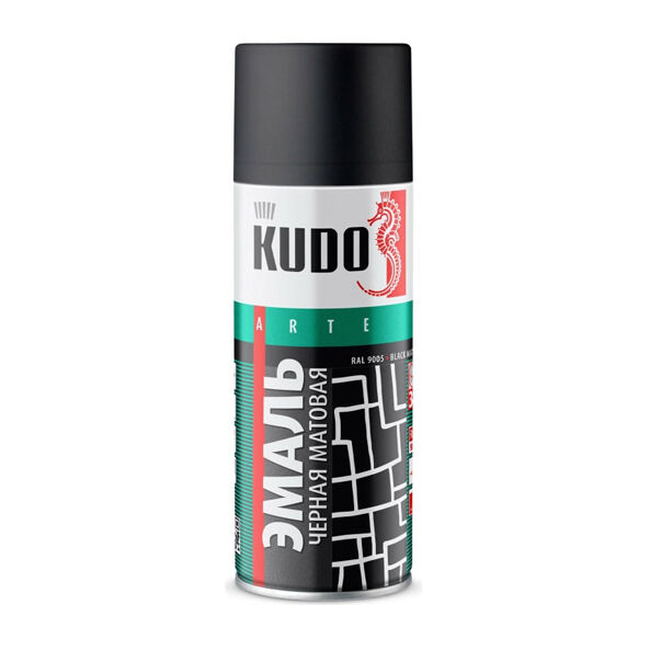 Эмаль универсальная черная KUDO (0.52 л)