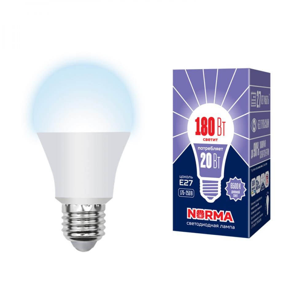 Светодиодная лампа Volpe LED-A65-20W/DW/E27/FR/NR