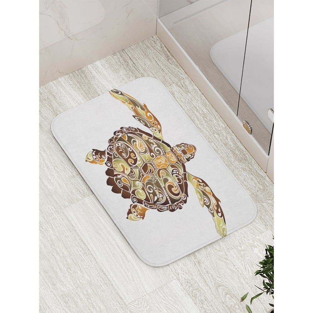Противоскользящий коврик для ванной, сауны, бассейна JOYARTY Мистическая черепаха