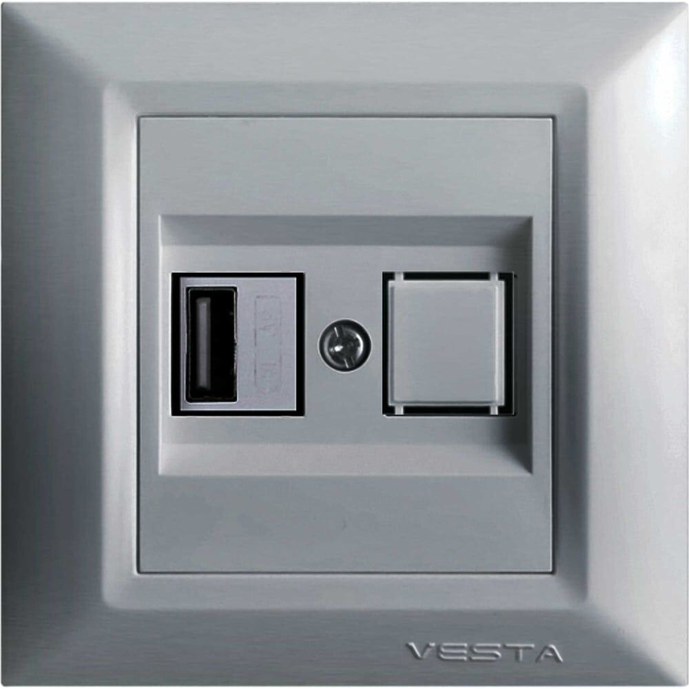 Розетка Vesta Electric Roma Silver