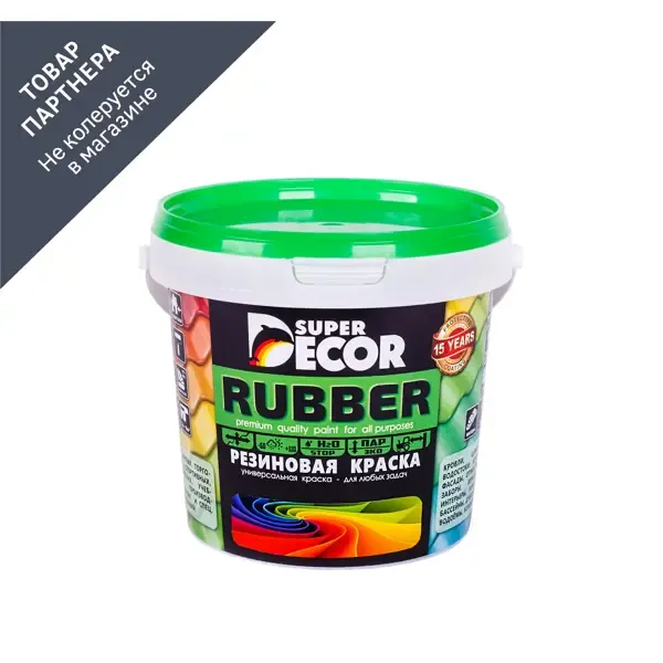 Краска резиновая Super Decor Rubber цвет № 20 Фисташка 1 кг SUPER DECOR None