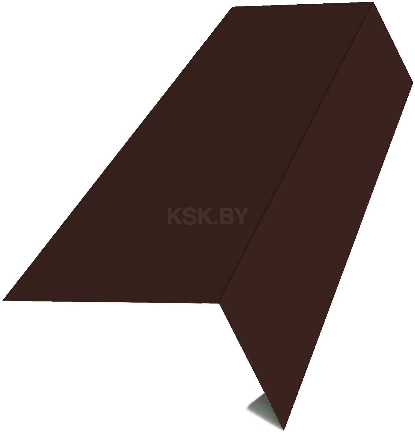 Планка карнизная 100х69х2000мм RAL8017(коричневый) п/э
