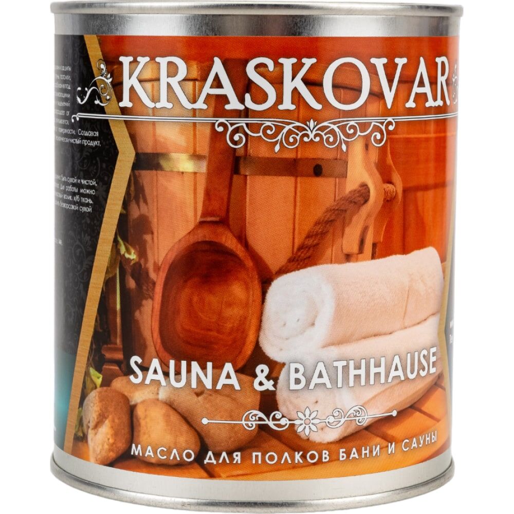 Масло для полков бани и сауны Kraskovar Sauna & Bathhause