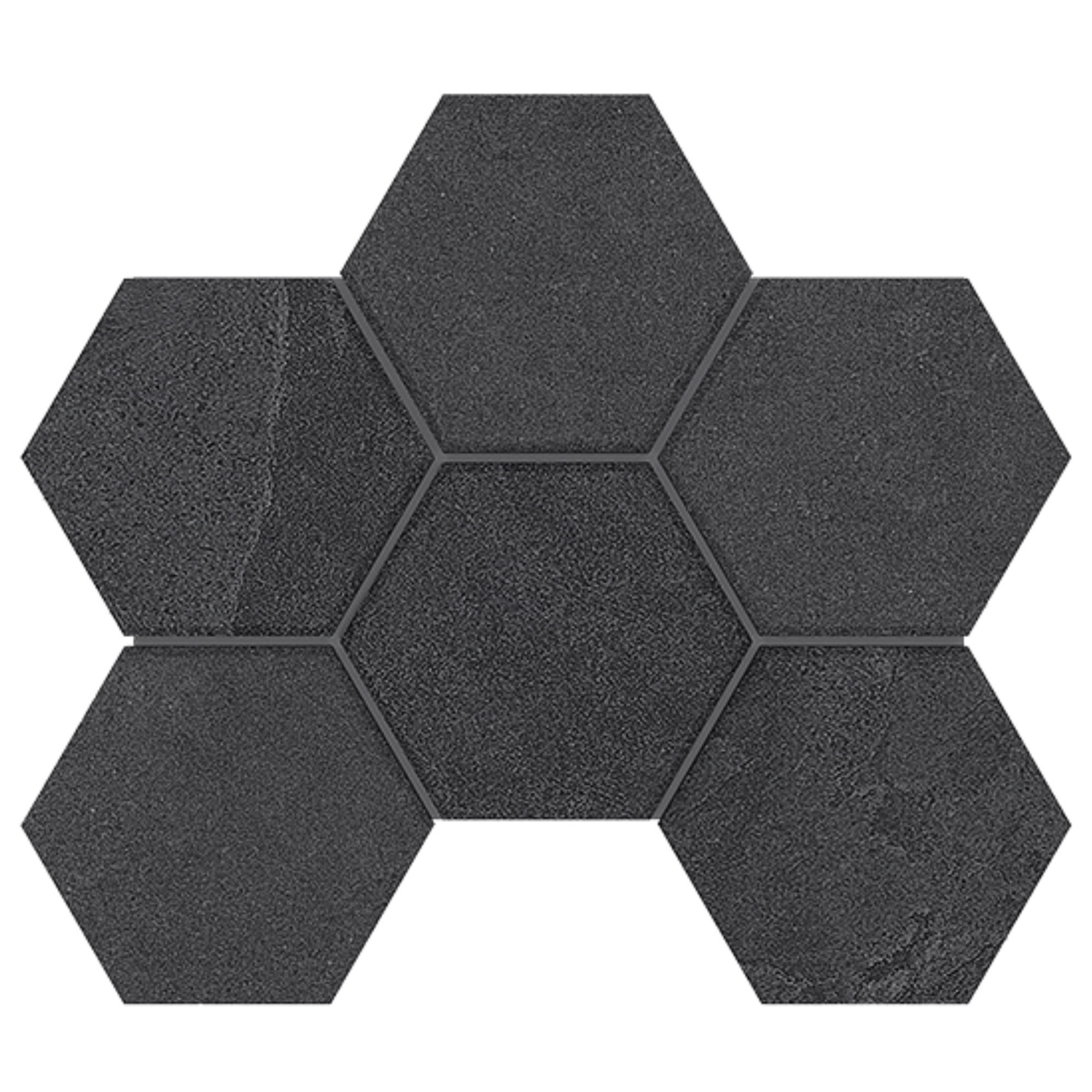 Мозаика Estima Terra Hexagon LN04/TE04 25x28,5 см неполированная Black