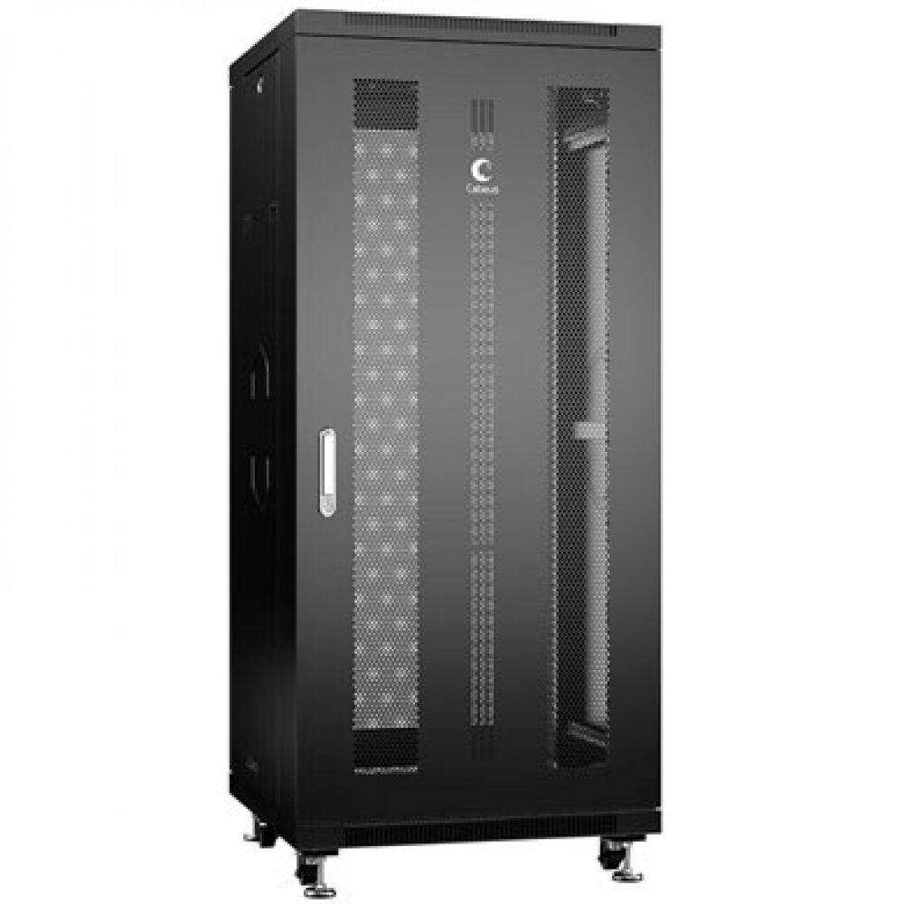 Напольный монтажный телекоммуникационный шкаф для оборудования Cabeus ND-05C-27U60/80-BK