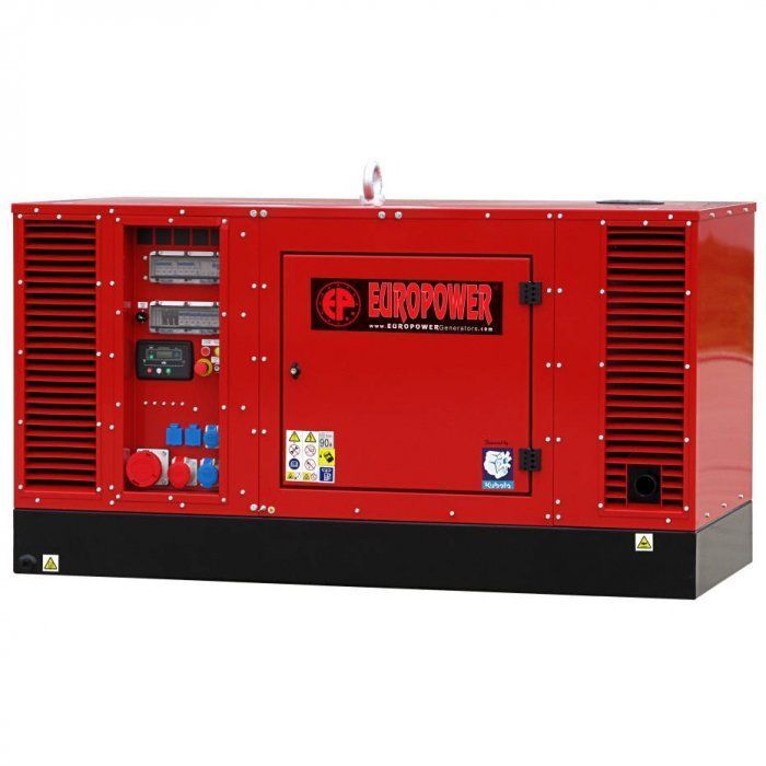 Дизельный генератор EuroPower EPS 34 TDE с подогревом 24 кВт