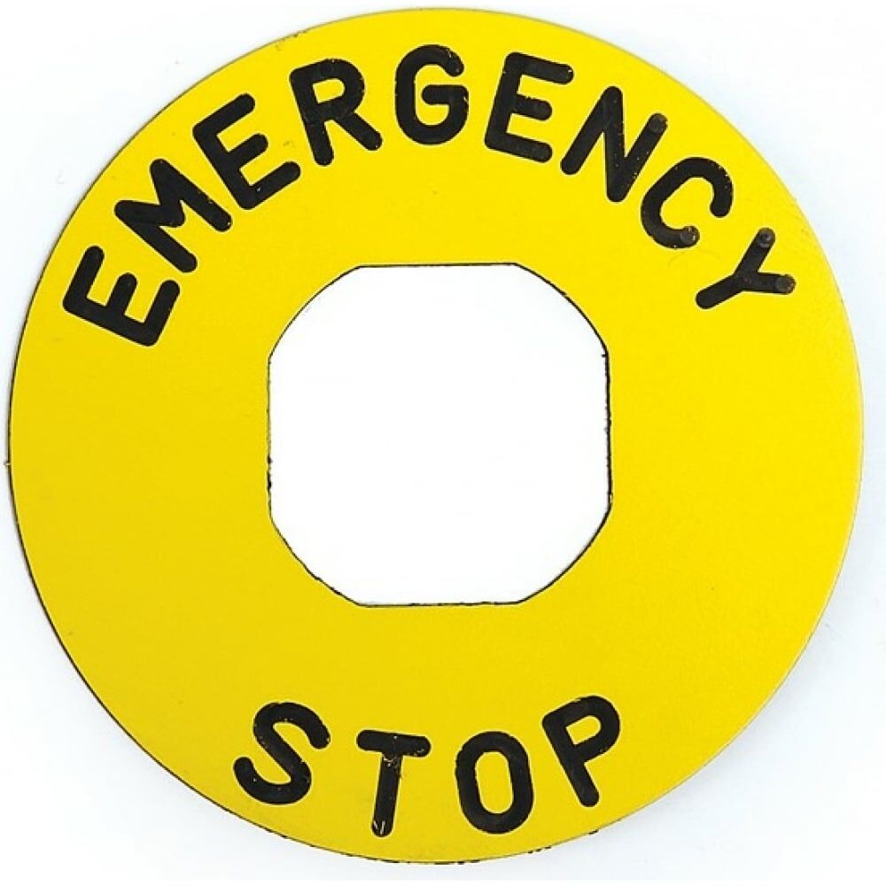 Табличка аварийной кнопки EMAS BET90P