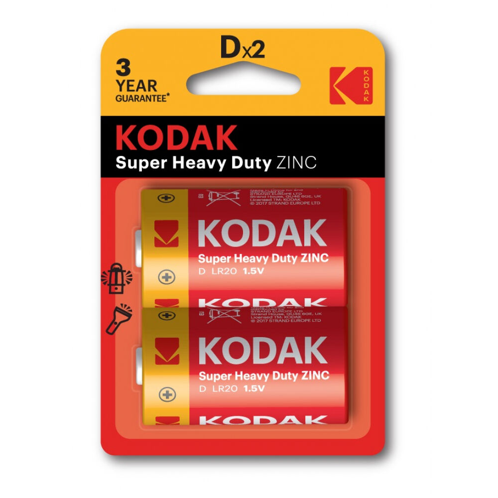Солевая батарейка KODAK R202BL EXTRA HEAVY DUTY KDHZ2