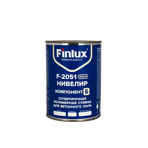 Суперпрочная полимерная стяжка (ровнитель) Finlux F-2051 Platinum для бетонного пола бежевый 10м²