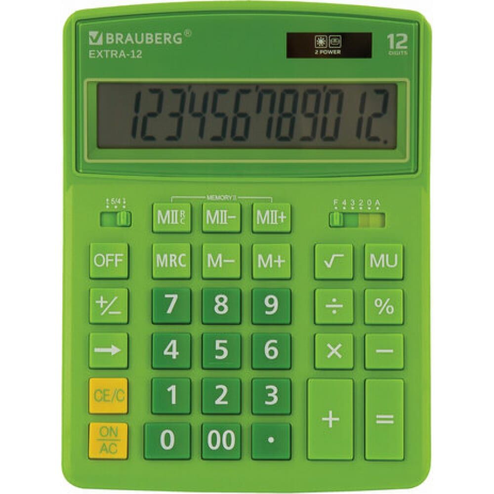 Настольный калькулятор BRAUBERG EXTRA-12-DG