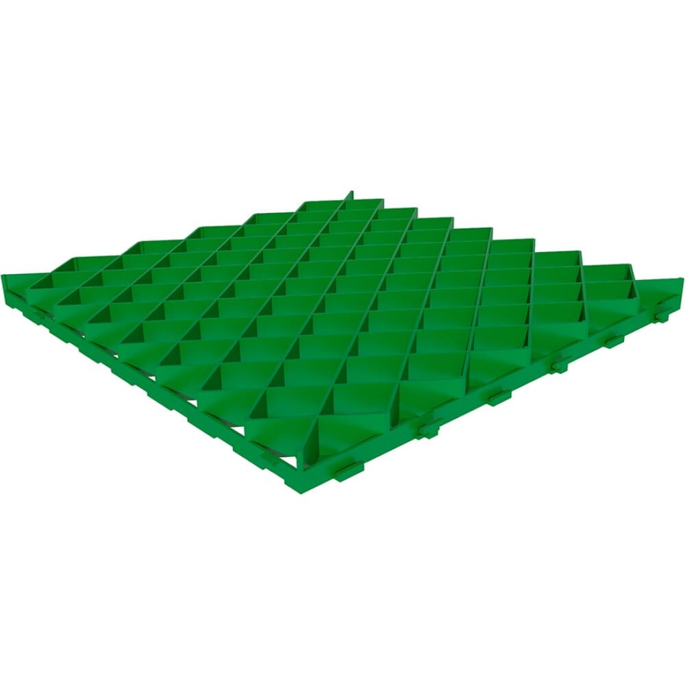 Пластиковая газонная решетка Gidrolica 600х600х40 мм - зеленая