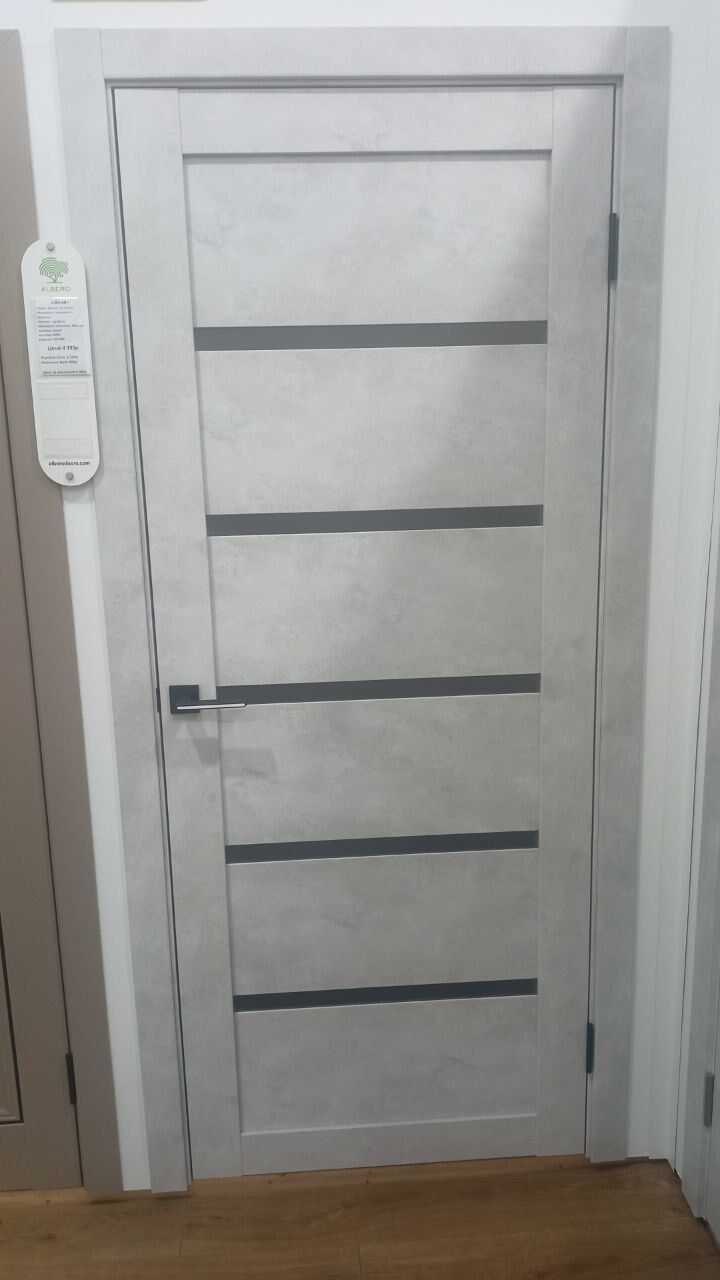 Межкомнатные двери Вена Экошпон Бетон светлый, цена в Ростове-на-Дону ...