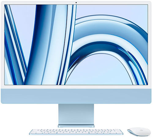 Моноблок Apple iMac 24 (MQRC3B/A) Blue, английская клавиатура, нужен переходник на EU iMac 24 (MQRC3B/A) Blue английская