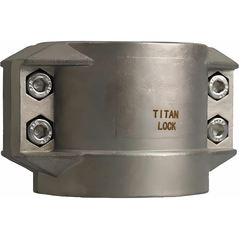 Усиленный 4-х болтовый хомут TITAN LOCK нержавеющая сталь TL63x8SS