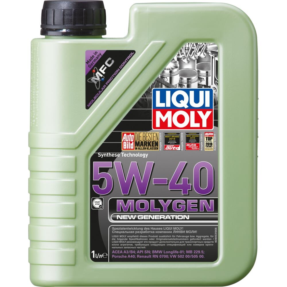 Моторное масло LIQUI MOLY Molygen New Generation НС-синтетическое, 5W-40, 1 л 8576