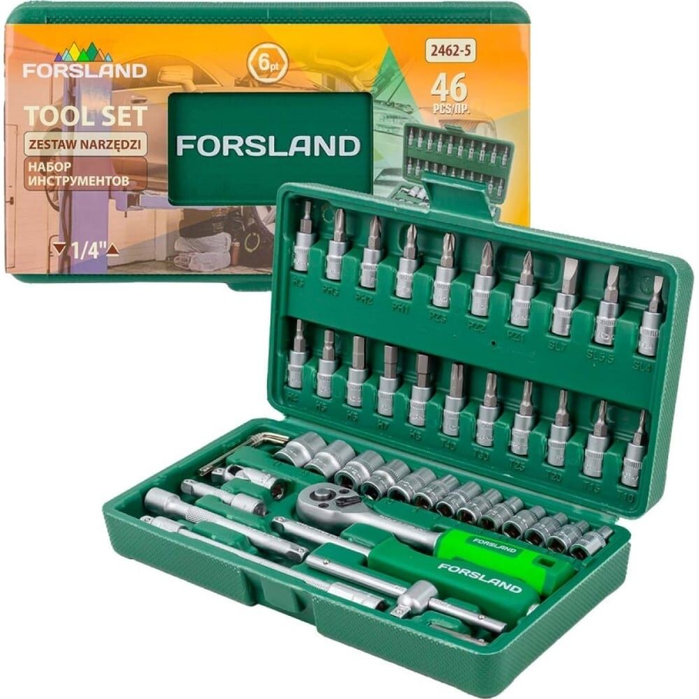 Набор инструментов Forsland 46 предметов Forsland-2462-5(52669)