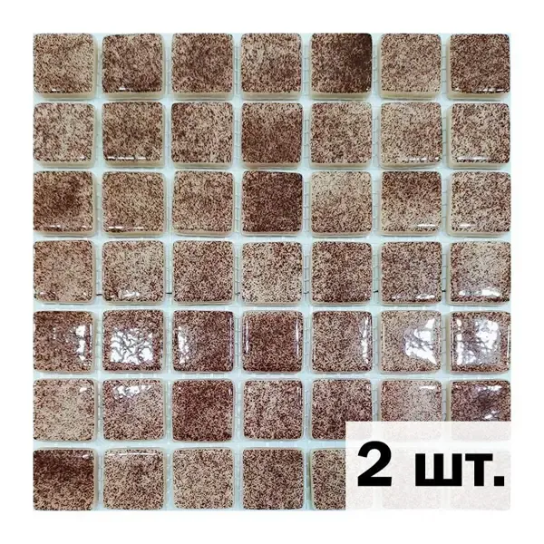 Мозаика смальта АРТ СМ1002-АРТ001046 чип 21x21мм цвет коричневый