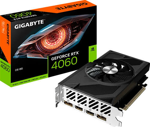 Видеокарта Gigabyte GeForce RTX 4060 AERO OC 8GB (GV-N4060D6-8GD)