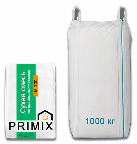 Сухая смесь М-100 PRIMIX (ГОСТ) с ПМД (-15) 1000 кг