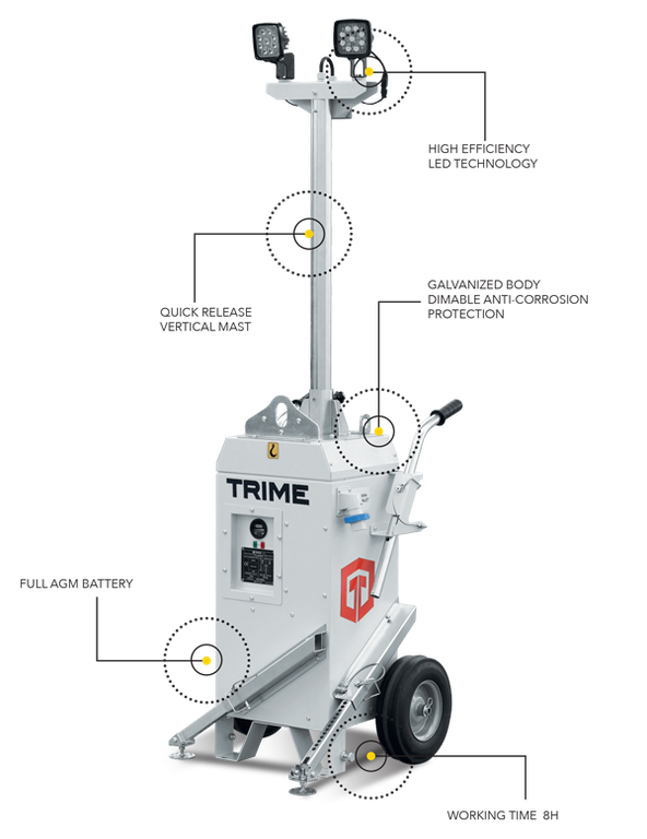 TRIME X-BABY аккумуляторная осветительная мачта 2