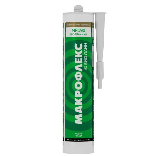 Жидкие гвозди MAKROFLEX BIO LINE MF190 прозрачные 280 г