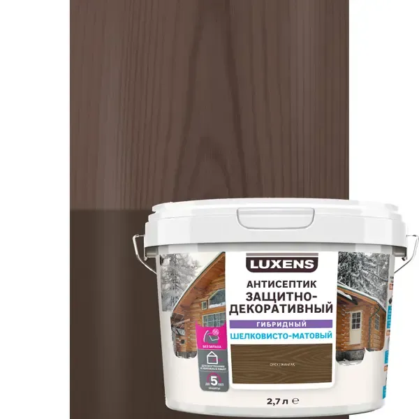 Антисептик Luxens гибридный цвет орех 2.7л LUXENS None