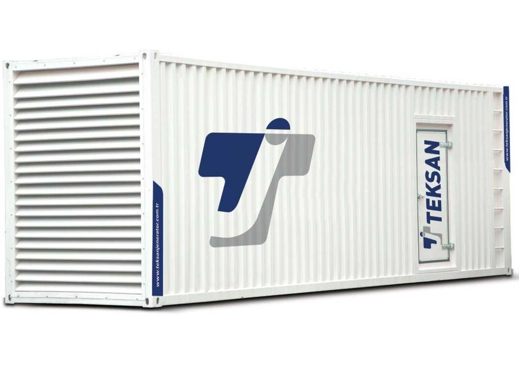 Дизельный генератор Teksan TJ1250PE5L в контейнере 898 кВт Teksan 1540 л