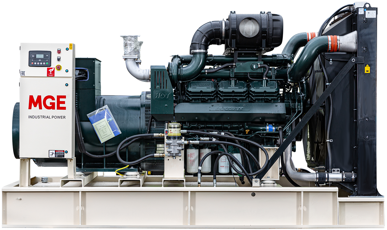 Дизельный генератор MGEp500DN открытая 500 кВт Smart Gen 950 л