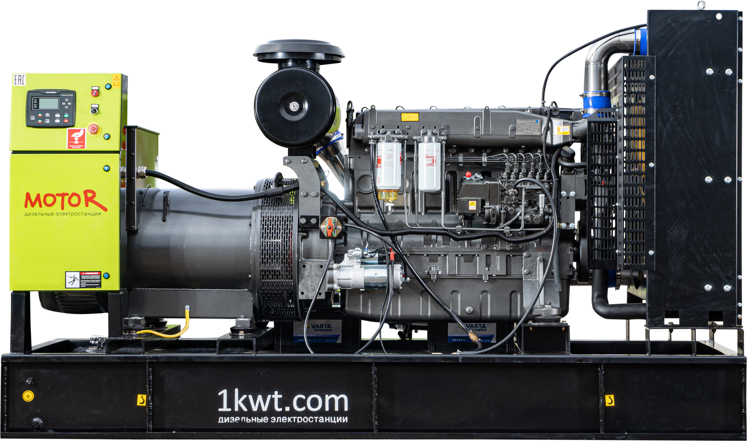Дизельный генератор MOTOR АД300-T400 открытая 300 кВт Smart Gen 478 л