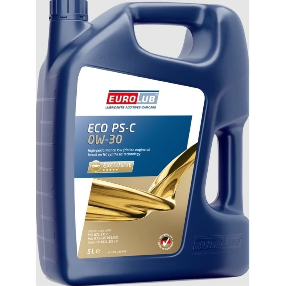 Моторное синтетическое масло EUROLUB ECO PS-C 0W-30 ACEA C2