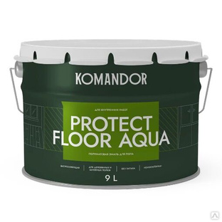 Эмаль полуматовая для пола Protect Floor Aqua 9 л 