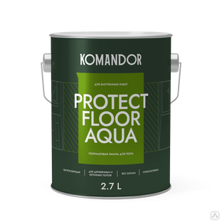 Эмаль полуматовая для пола Protect Floor Aqua 0,9 л #1