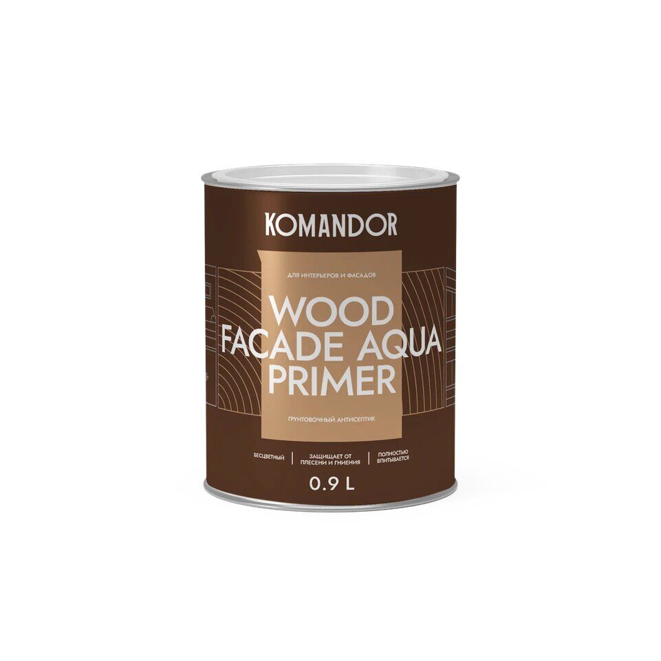 Антисептик грунтовочный Wood Façade Aqua Primer 0,9 л
