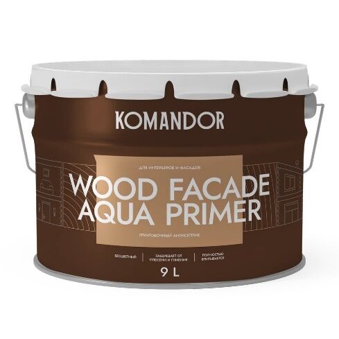 Антисептик грунтовочный Wood Façade Aqua Primer 9 л