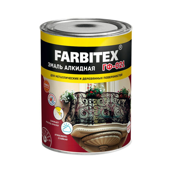 Грунт ГФ-021 серый (1,8 кг) FARBITEX 4300006016
