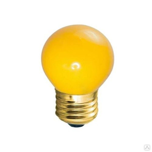 Лампа накалывания декоративная 10Вт Е27 желтая 