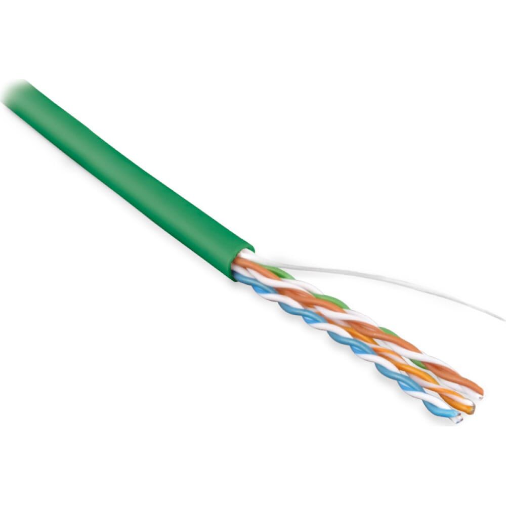 Одножильный кабель Hyperline UUTP4-C5E-S24-IN-LSZH-GN-305