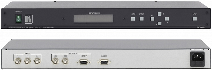 Преобразователь Kramer FC-42 41-70548020 компонентного сигнала HDTV в сигнал HD-SDI с генератором тестов и контрольным в